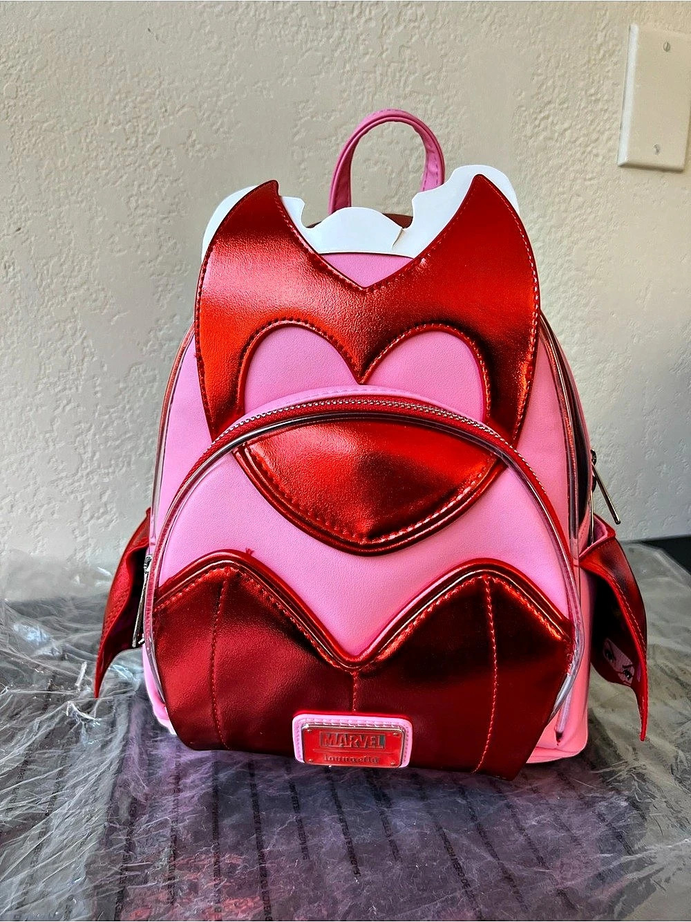 Loungefly Disney Marvel Scarlet Witch Wanda Cosplay Light-Up Mini Backpack - NWT